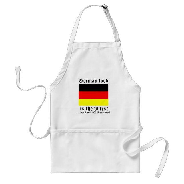 German food is the wurst standard apron (Front)