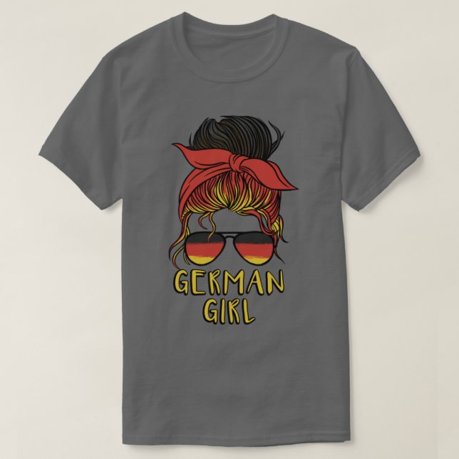 German Girl Germany girls football Deutschland wom T-Shirt (Design Front)