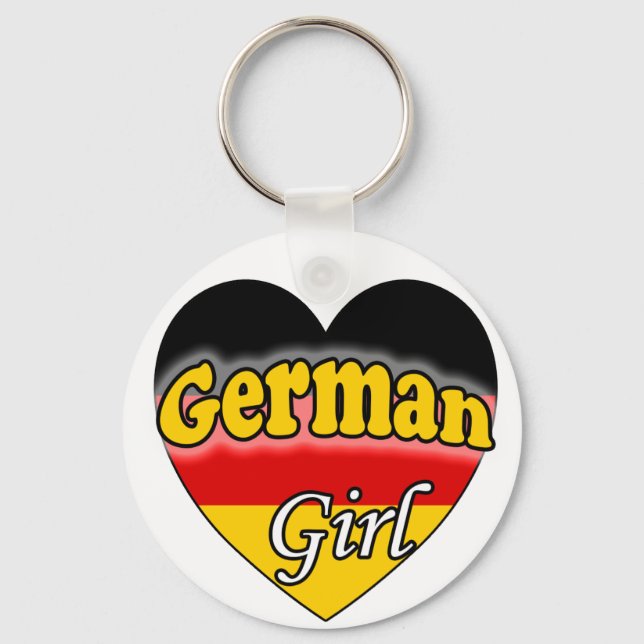 German Girl Key Ring (Front)