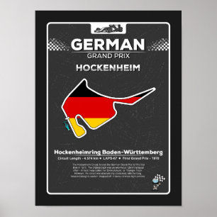 German Grand Prix Poster