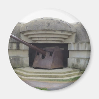 German Gun Position Overlooking Normandy Beach Magnet