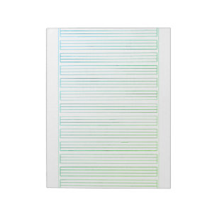 German Handwriting Paper – 3 Line with Border Notepad