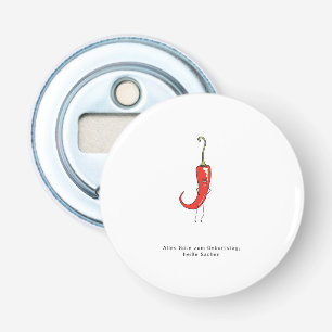 German Happy Birthday Hot Stuff, Birthday gift Bottle Opener