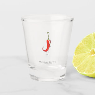 German Happy Birthday Hot Stuff, Birthday gift Shot Glass