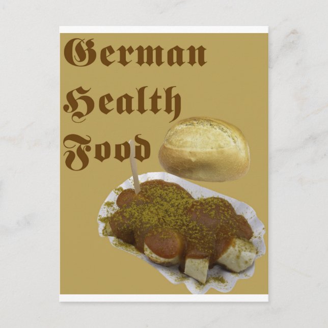 German Health Food (currywurst) Postcard (Front)