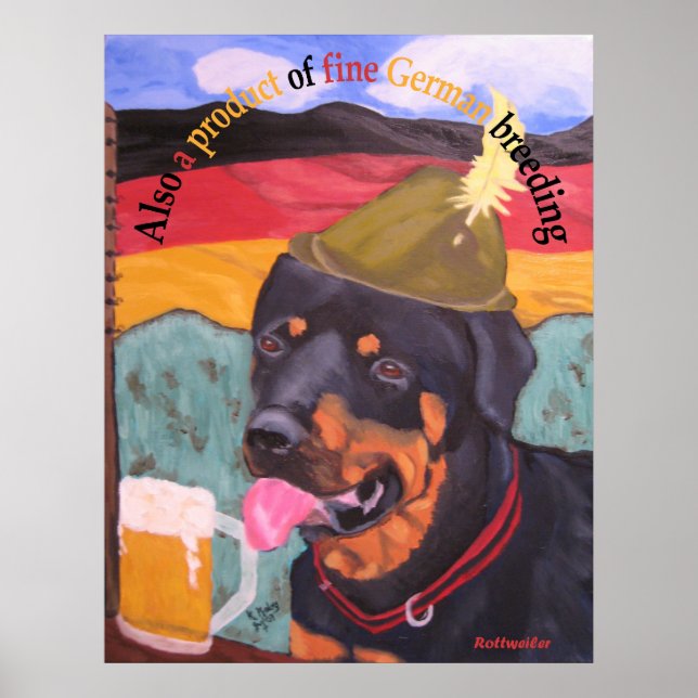 German Heritage Dog Poster (Front)