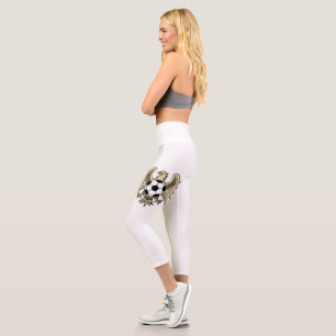 German Heritage Eagle Coat of Arms Capri Leggings