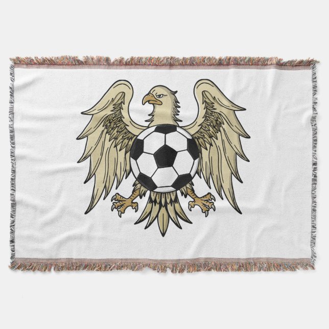 German Heritage Eagle Coat of Arms Throw Blanket (Front)