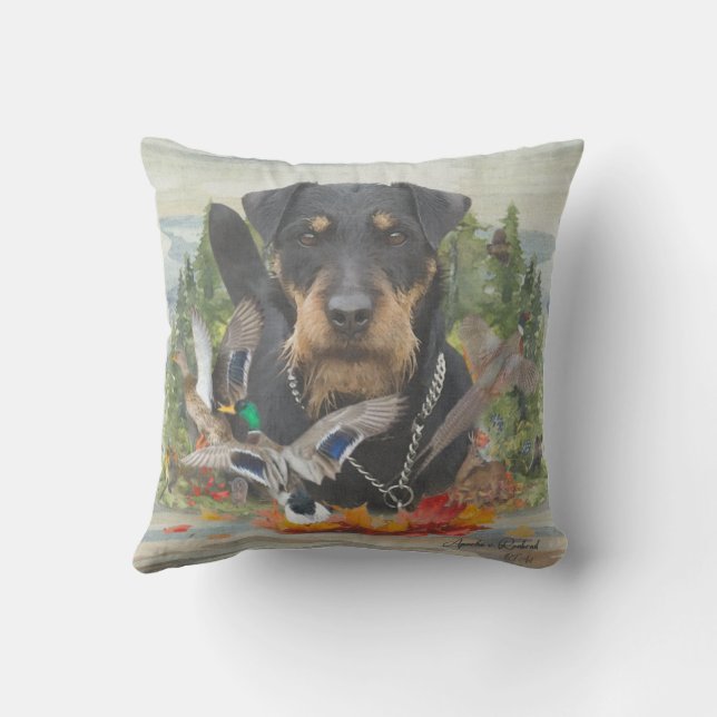 German Hunting Terrier (Jagdterrier) Cushion (Back)