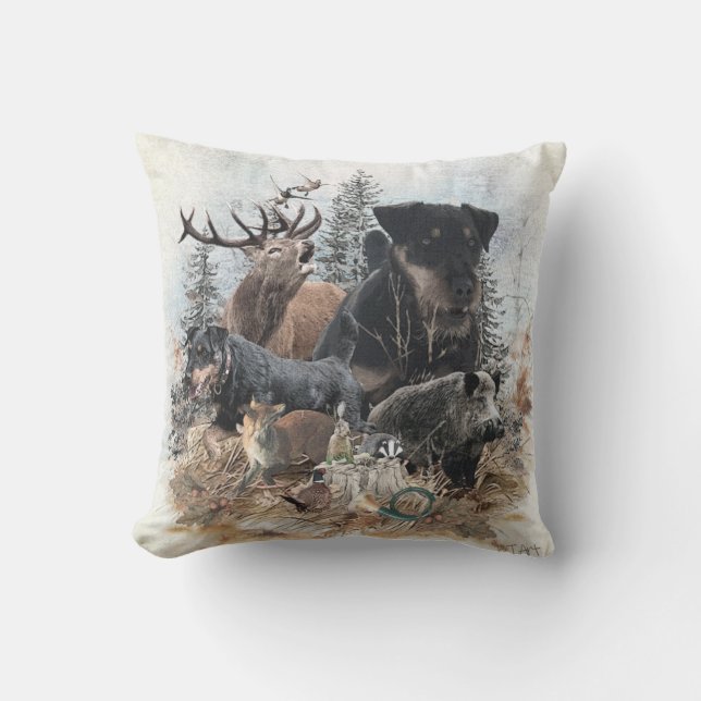 German Hunting Terrier (Jagdterrier)  Cushion (Front)