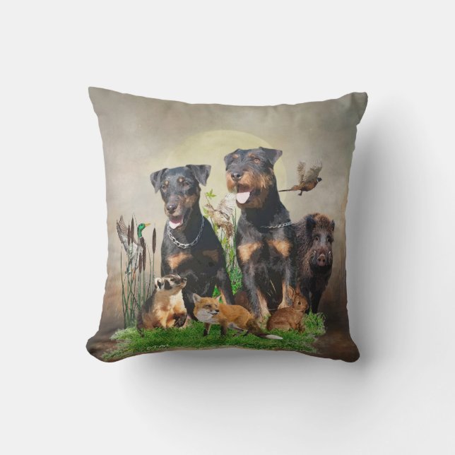German Hunting Terrier (Jagdterrier)  Cushion (Front)