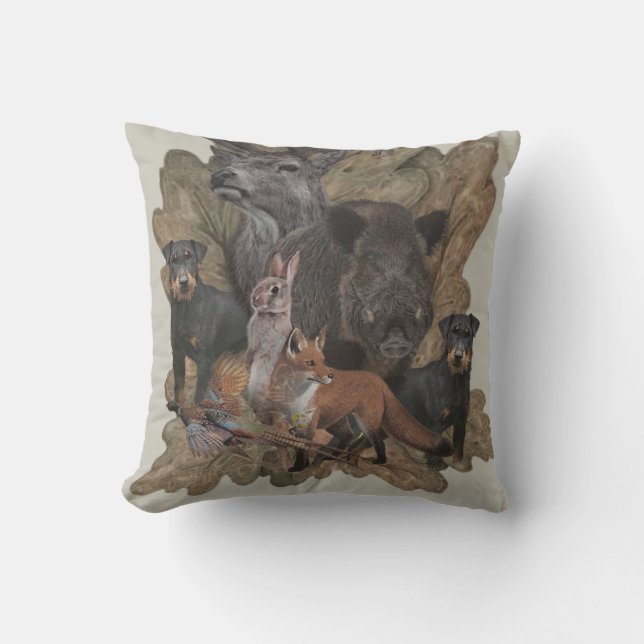 German Hunting Terrier (Jagdterrier)  Cushion (Front)