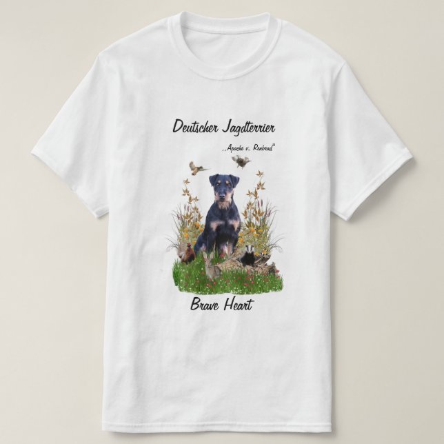 German Hunting Terrier (Jagdterrier)  T-Shirt (Design Front)