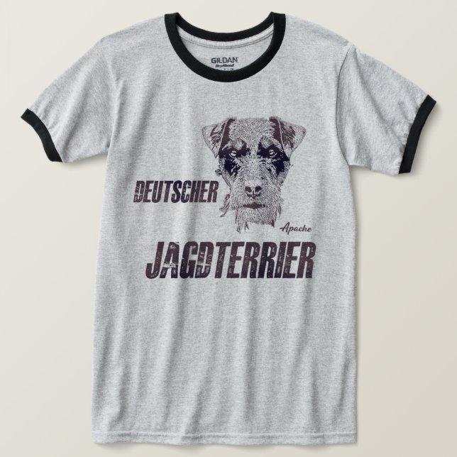 German Hunting Terrier (Jagdterrier)  T-Shirt (Design Front)