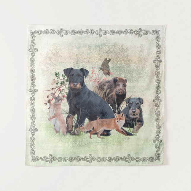 German Hunting Terrier (Jagdterrier)   Tapestry (Front)