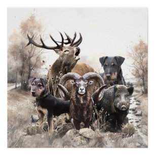 German Hunting Terrier Poster