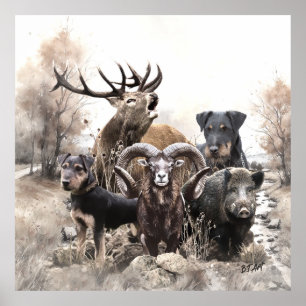 German Hunting Terrier Poster