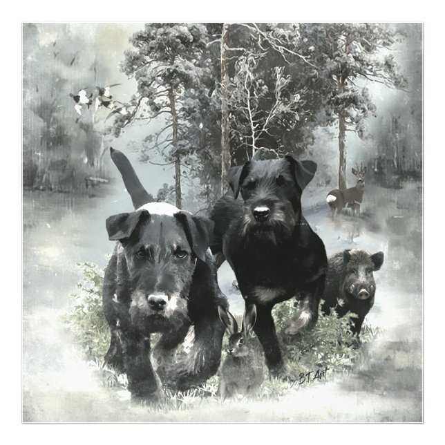 German Hunting Terrier, The Jagdterrier , Art  Photo Print (Front)