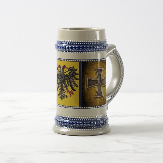 German, Iron cross, cross of iron, Germany Beer Stein (Front Right)