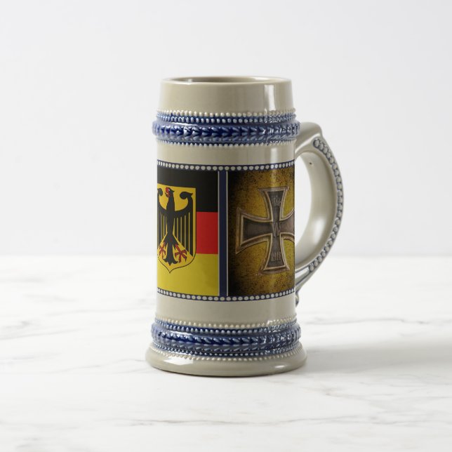 German, Iron cross, cross of iron, Germany Beer Stein (Front Right)