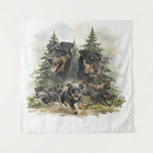 German Jagdterriers Tapestry