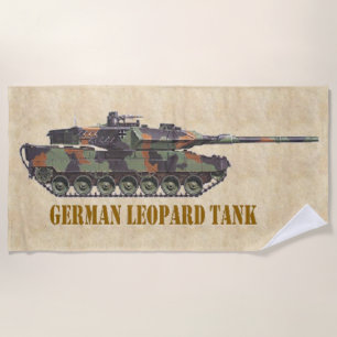 GERMAN LEOPARD TANK BEACH TOWEL