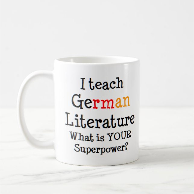german literature teach coffee mug (Left)