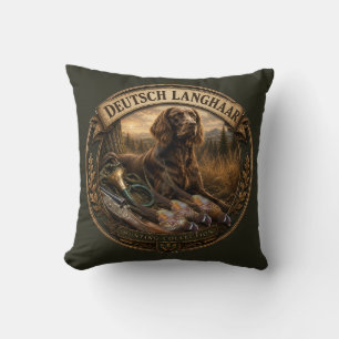 German Longhaired Pointer Hunting Companion Cushion