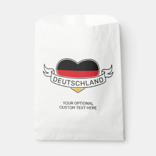 German Love Custom Name Favour Bags