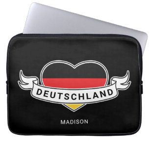 German Love custom name Laptop Sleeve