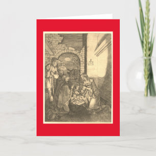GERMAN MASTER PRINT OF THE NATIVITY CHRISTMAS HOLIDAY CARD