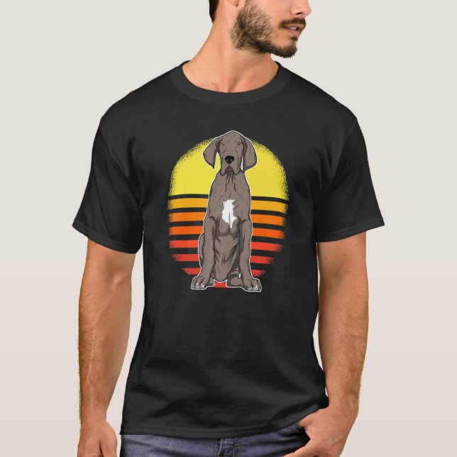 German Mastiff Great Dane Sunset  3 T-Shirt (Front)