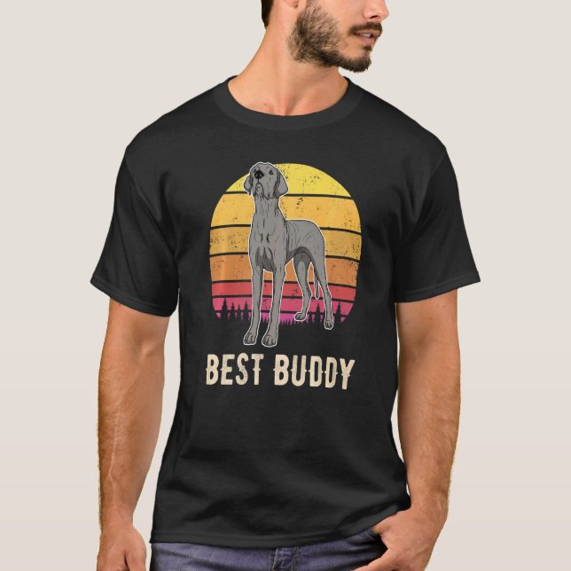 German Mastiff Great Dane Sunset  5 T-Shirt (Front)