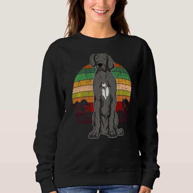 German Mastiff Great Dane Sunset   Sweatshirt (Front)