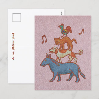 German Medieval Band: Go Bremen! Holiday Postcard