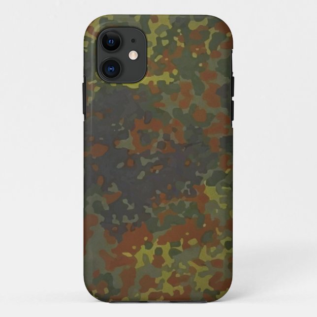 German military Fleck camouflage Case-Mate iPhone Case (Back)
