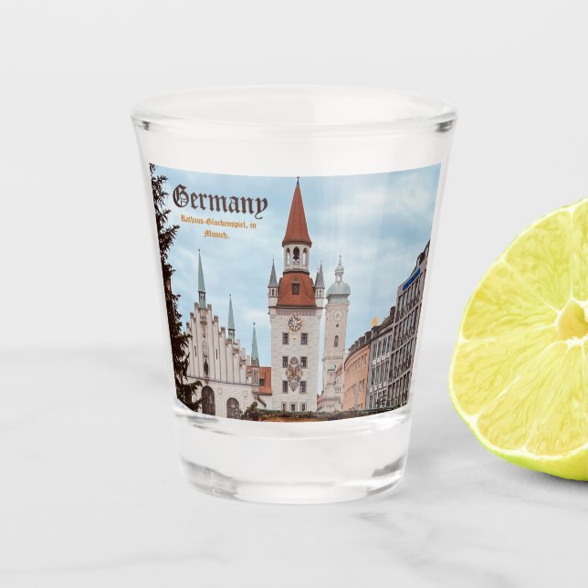 German Munich, Customisable  Shot Glass (Front)