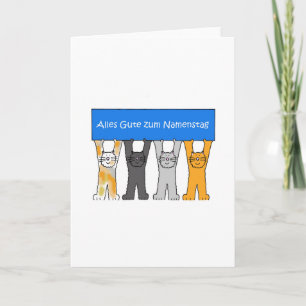 German Name Day Congratulations Card