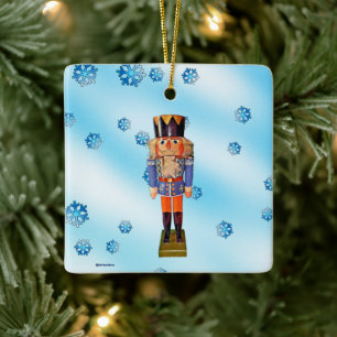 German Nutcracker - Merry Christmas Ceramic Ornament