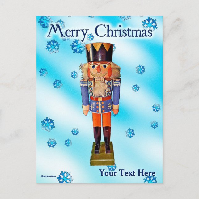 German Nutcracker - Merry Christmas Postcard (Front)