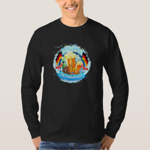 German Oktoberfest Beer Drinking Germany Flag Fest T-Shirt