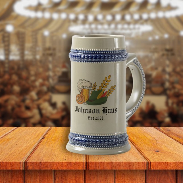 German Oktoberfest, Custom Family Name Beer Stein (Creator Uploaded)