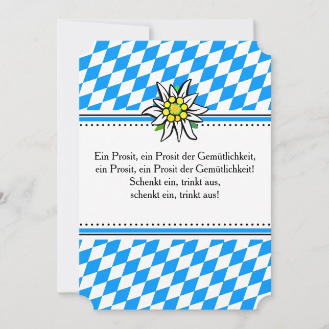 German Oktoberfest Invitation (Front)