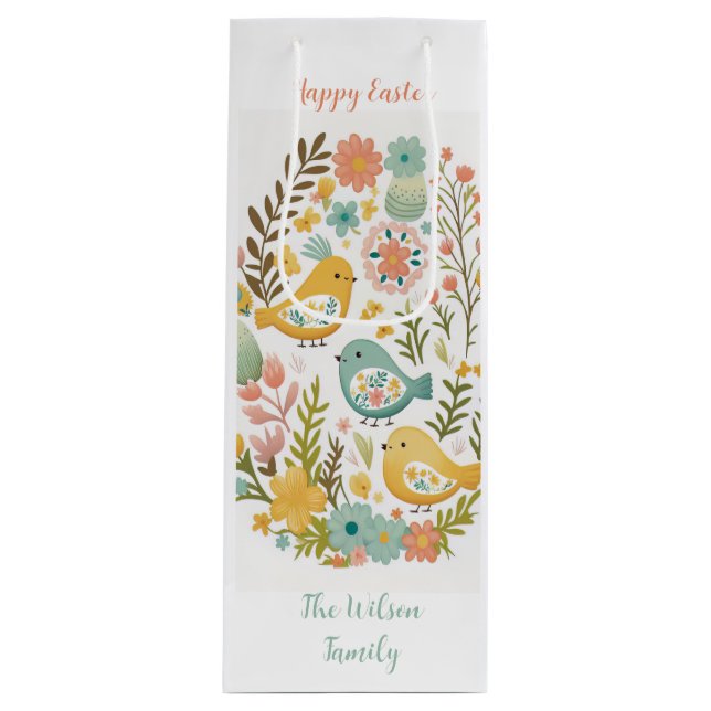 🐣 German Oster Delight Wine🌸Gift Bag (Front)