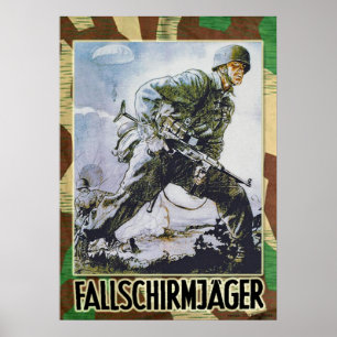 German paratrooper poster