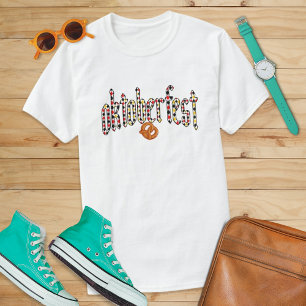 German Pattern Oktoberfest Beer Festival Party T-Shirt