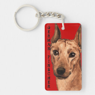 German Pinscher Colour Block Key Ring
