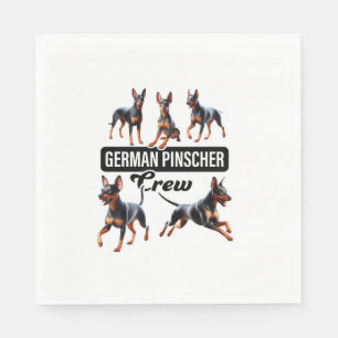 German Pinscher Crew Napkin