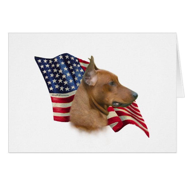 German Pinscher Flag (Front Horizontal)