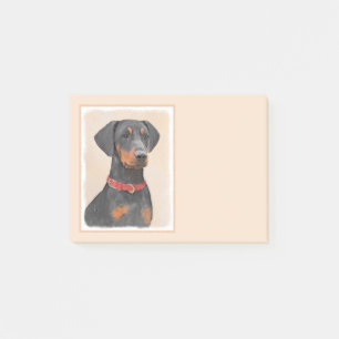 German Pinscher Painting Original Animal Art Post-it Notes